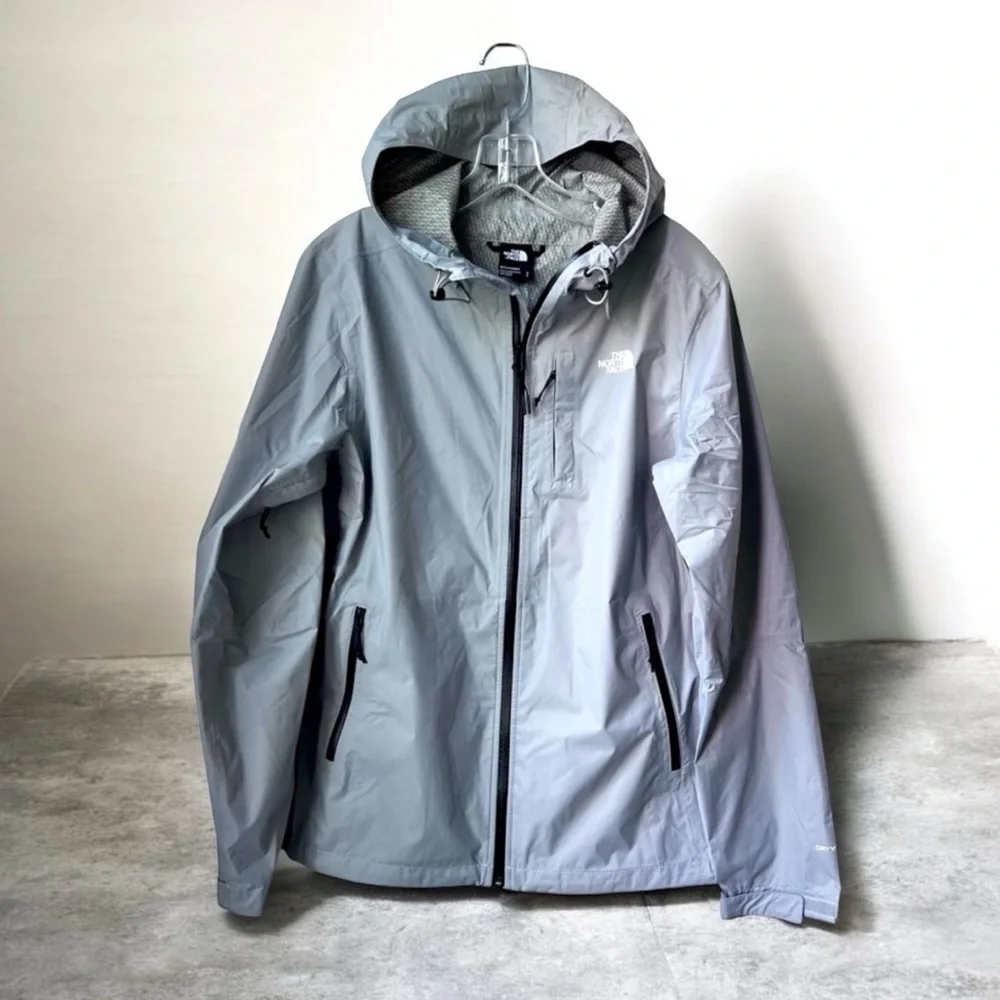 The North Face Alta Vista Waterproof Full Zip Packable Jacket,Meld Grey, Men's S